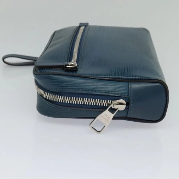 LOUIS VUITTON Epi Neo-Osh Clutch Bag Cyan LV Auth 120827 - Picture 6 of 16